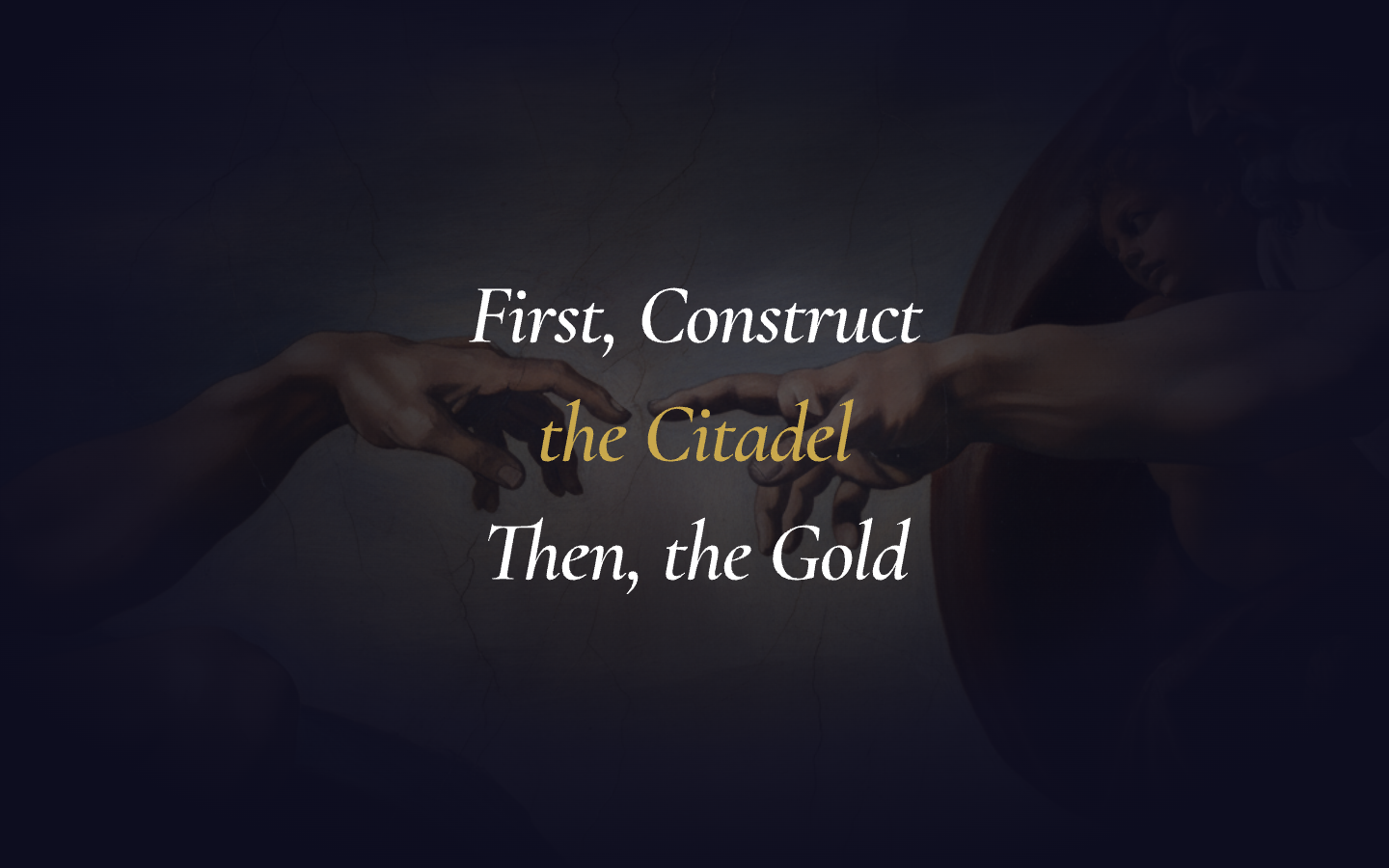 Cashflow Ventures Hero - First, Construct the Citadel, Then, the Gold